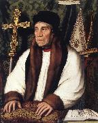 HOLBEIN, Hans the Younger Portrait of William Warham, Archbishop of Canterbury f oil painting